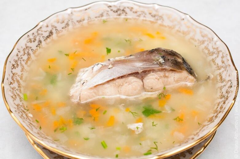 rybí polévka pro dietu 6 okvětních lístků